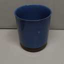 Nucookery 360Rotating Utensil Holder, 7.2" Large Utensil Crock, White Ceramic Cooking Utensil Organizer,Farmhouse Kitchen Decor Christmas Thanksgiving Gift (Royal blue)