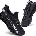 COKAFIL Mens Running Shoes Walking Athletic Blade Tennis Shoe (10, 1black)