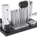 Jump Ring Maker, Stainless Steel Jewelry Making Tools, Manual Jump Ring Maker Machine Professional Easy to Use Jewelry Tool with 20 Mandrel Accessory for Jewelry Makers