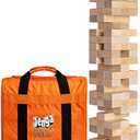 Jenga Giant - Hardwood Blocks - Stacks to Over 4 Feet - Officially Licensed - JS6