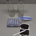 Brajttt Glass Juice Bottle with Lids,16oz Juicing Bottles Reusable, Clear Glass Water Bottles 16 oz with Stainless Steel Airtight Cap,Juice Beverage Container, Leak Proof，Set of 2