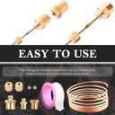 72" Oil Pressure Gauge Line Kit,Anti-Rust Oil Pressure Gauge Tubing Kit Includes Copper Tubing,1/8'' NPT Male 1/8'' OD,1 Thread Sealant Tape,Universal Car Accessories