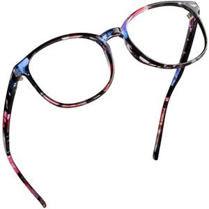 LifeArt Blue Light Blocking Glasses, Anti Eyestrain, Computer Reading Glasses,TV Glasses for Women Men (+1.00 Magnification, 04_days_floral)
