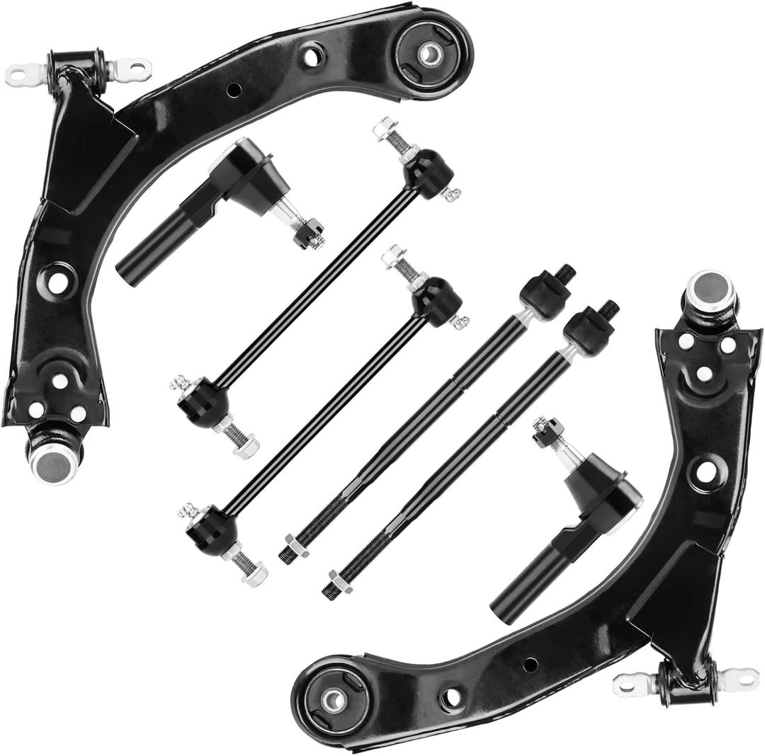 Front Lower Control Arm with Ball Joints Kit Fit for 2005-2010 Chevy Cobalt 2005-2006 Pontiac Pursuit 2006-2011 Chevrolet HHR 2007-2009 Pontiac G5-8pcs