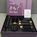 8 in 1 Hair Dryer Air Styler, Hair Dryer with Diffuser, 110000 RPM High Speed Air Styler Wrap, Blow Dryer Brush Set Includes Diffuser & Auto Curler, Fast Drying Styling, Volumizing, Straighten