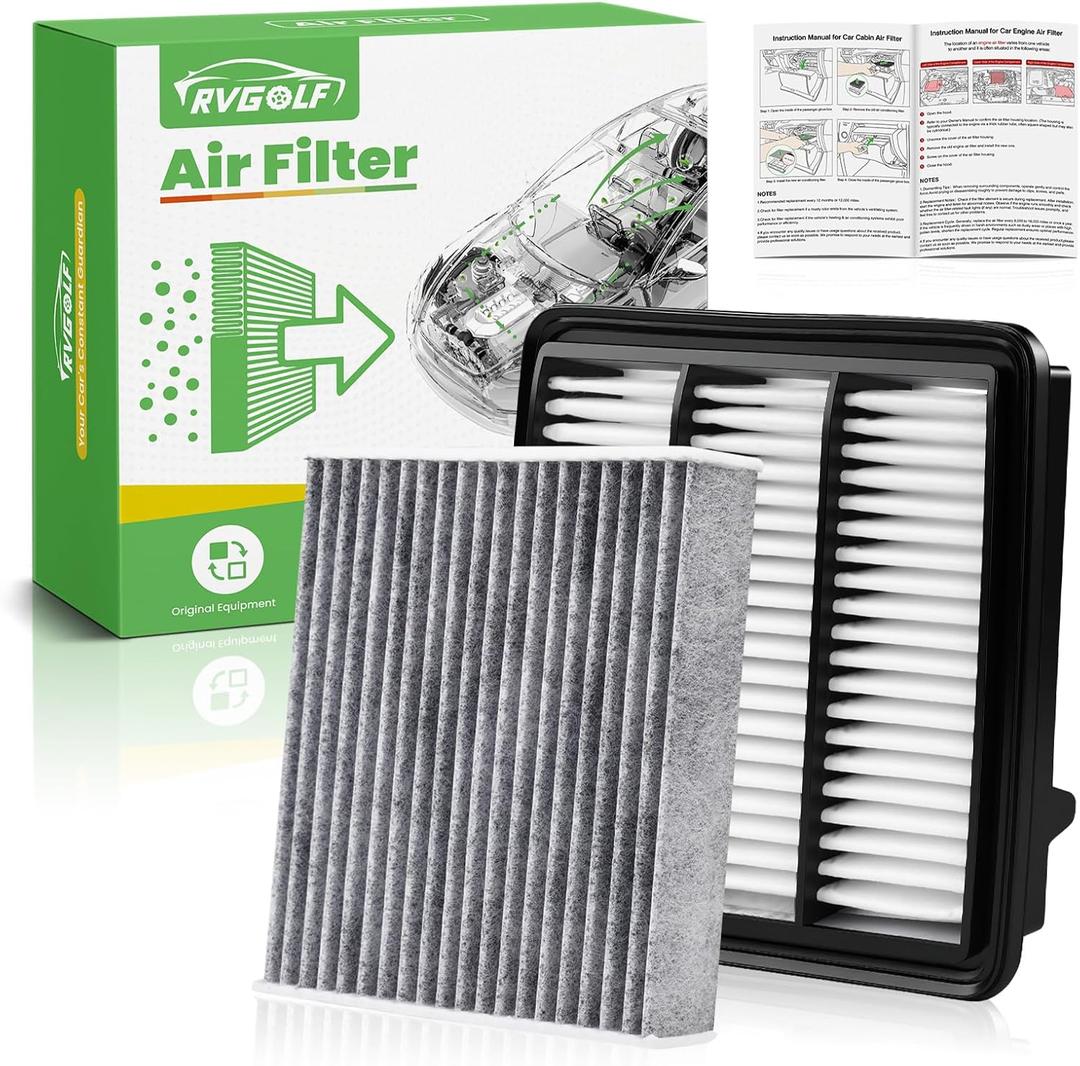 Engine+Cabin Air Filters Fit Honda Civic 22-26, Accord 23-25, CR-V CRV 23-26 (ALL ONLY FIT 1.5L) Engine Filter Replace Cabin Filter Accessories# CF11182 17220-64A-A00 (Not for Hybrid 2.0L!)