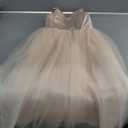 Flower Girls Satin Bridesmaid Dress V Open Back Long A Line Wedding Pageant Dresses Princess Party Ball Gown Size 06
