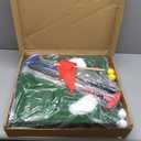 Golf Putting Game Set, Putting Green Mat with Detachable Bunkers, With 2 putter