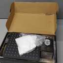 Hibbent All Metal High Pressure Rainfall 10'' Shower Head, CUPC Certified Handheld Showerhead Combo, 12'' Adjustable Shower Extension Arm, 10-Spray, 71'' Hose, Adhesive Showerhead Holder, Matte Black