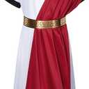 Kids Toga Costume Roman Robe Greek God Outfit Halloween Cosplay Costume Accessories Set 140