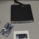 Portable CD Player for Car with Bluetooth and USB Connection, External CD Player Compatible with All Car Audio Systems