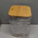 3 Pack Acrylic Laundry Room Organization Containers with Gold & Wood Knobs  Laundry Pods Container & Detergent Organizer Set | Clear Laundry Jars | Scoops & Customizable Labels | Storage Canisters