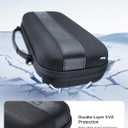 JSAUX Large Capacity Carrying Case for Nintendo Switch 2, Hard Shell Travel Case with 20 Game Card Slots, Storage Bag for Switch 2 and Accessories | Portable & Durable Protective Shell  Black