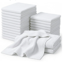 CARTMAN 14 x 14 Inch, 30 Pack, 280GSM Microfiber Cleaning Cloths, Non-Abrasive, Reusable and Washable, All Purpose Cleaning Towels for Household, Car Washing, Drying & Auto Detailing, White