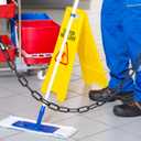 Plastic Safety Chain Barrier Chain for Crowd Control Lightweight Isolation for Construction Sites Warehouses and More (Black)