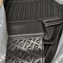 RizLiner Hyundai Santa Cruz 2022-2026 Floor Mats 3D Custom Fit Compatible with Hyundai Santa Cruz Rubber Car Mats Laser Measured 1st & 2nd Row Floor Liners All Weather Non-Slip TPE (Front & Rear)