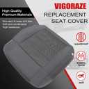 Driver & Passenger Bottom Cloth Replacement Seat Covers Gray #E5DD Compatible with Jeep Wrangler Sahara Rubicon 2008 2009 2010