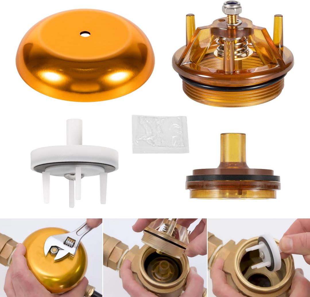Replacement Kit for FEBCO 765-1, 905-212 Bonnet and Poppet Repair Kit, 905-052 Check Valve Assembly Kit, 765 ebv Canopy for Febco 765 1" & 1 1/4" Backflow Preventer & Vacuum Breakers (with Lubricant)