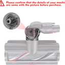 Ball Wheel + Vacuum Head Connector Replacement Compatible with Dyson V10 V11 V15 100W High Torque Cleaner Head Accessories