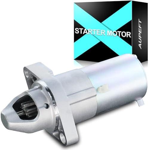 AUPEFT 17960N Starter Motor for:-Honda Accord 2007-2012, Civic 2007-2011 2.0L, CRV 2007-2011 2.4L, for:-Acura TSX 2007-2012 2.4L 12V 1.6KW 9Teeth CW Replacement OE# 31200R40A01, 31200PNDA04, 17869N