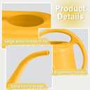 Watering Can - for Home Plant Garden - 1 Gallon - Orange