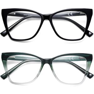 Oversized Reading Glasses Women Cat Eye Photochromic Computer Reader Stylish Ladies Designer Fashion Big Unbreakable Eyewear
