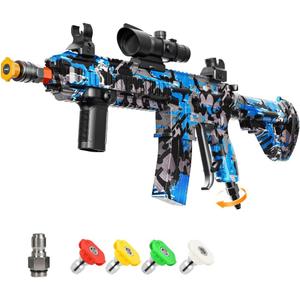 Pressure Washer Gun with Swivel  3600 PSI High Pressure Spray Gun with 3/8" Quick Connect Plug  Foam Cannon Compatible Power Washer Handle for Car, Home & Outdoor Cleaning (Blue)