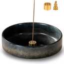 6" Thickened Ceramic Incense Holder Burner Bowl for Sticks with 10 Holes