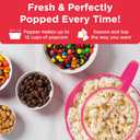 Ecolution Patented Micro-Pop Microwave Popcorn Popper with Temperature Safe Glass, 3-in-1 Lid Measures Kernels and Melts Butter, Made Without BPA, Dishwasher Safe, 3-Quart, Hot Pink