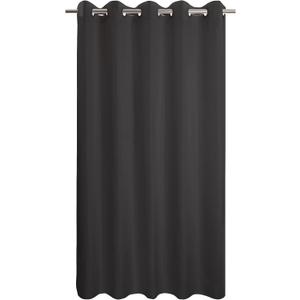 River Dream Extra Long No Hook Black Shower Curtain or Liner Soft Microfiber - 84" Length Fabric Shower Curtain Liner Set, Machine Washable & Water Repellent, Black, 71x86