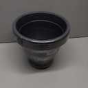 4 Pack 12 Inch Large Plant Pots, Plastic Flower Pot for Indoor & Outdoor with Drainage Holes & Saucer, Plaid Pattern Planters Garden Pots for Herbs (Gold)