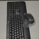 Logitech MK540 Full Size Advanced Wireless Keyboard and Mouse Combo | Full size quiet keyboard with number pad & integrated palm rest, full size ambidextrous mouse, includes USB-A Nano Receiver