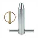 for Backhoes and Excavators Bucket T - Handle Quick Coupler Pin 1 - 1/4 X 6