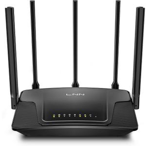 LNN Wi-Fi 6 Router, 3000Mbps Dual Band Wireless Gigabit Routers for Gaming, 20+ Devices Support with OFDMA, 2000 Sq.Ft Coverage, FCC Certified