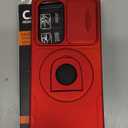 Samsung Galaxy S21 Ultra Case Magnetic Compatible with MagSafe Wireless Charging,with 2 Screen Protectors,Built-in Kickstand Ring+Camera Cover Anti-Scratch Shockproof Heavy Duty Protection, Red