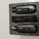 Wireless Microphone Transmitter Receiver 2.4GHz, Wireless Microphone Adapter Rechargeable XLR Transmitter Receiver for Mixer PA Speaker DSLR Camera, 48V Phantom Power for Condenser Mic