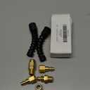 2 Sets 3/8" Air Hose Repair Kit丨Swivel Barb to 1/4" FNPT Female Thread Fitting with Fixed Nut丨Bend Restrictor & Quick Connect Plug丨Heavy Duty Brass Air Hose End Repair Fittings (3/8 Hose - 1/4 NPT)