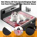 Heat-Resistant Stove Top Cover with Anti-Slip Rubber Coating – Electric Stove Protector, Scratch-Resistant, Expands Counter Space (Love Snowman, 28.5"L x 20.5"W)