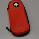 MEDMAX Epipen Medical Carrying Case, Hard Shell EVA Shock Absorption Travel Medication Organizer Bag Emergency Medical Pouch Holds 2 EpiPens, Asthma Inhaler, Auvi-Q, Allergy Medicine Essentials (Red)