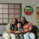 3D Juneteenth Door Sign,Happy Juneteenth Door Wreath,Freedom Day Sign,Black Pride Sign,African American Independence Day Sign,Black History Month Decoration for Outdoor Yard Home Porch Office