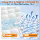 UYWO Cooling Pillows Queen Size Set of 2, Memory Foam Pillows with Zipper, Firm Bed Pillows Adjustable for Hot Side Back Stomach Sleepers