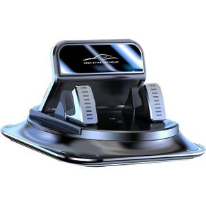 360 Degree Phone Holder Rotating Car, Dashboard Cell Phone Holder, Non-Slip Navigation Bracket, Universal for Most Cars (Black)