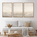 XLYFVLGF Vintage Abstract Landscape Wall Art Beige and brown Wall Decor Pictures Moody Neutral Tones Painting Modern Landscape Prints Artwork for Living Room Bedroom 16x24 Inch Set of 3