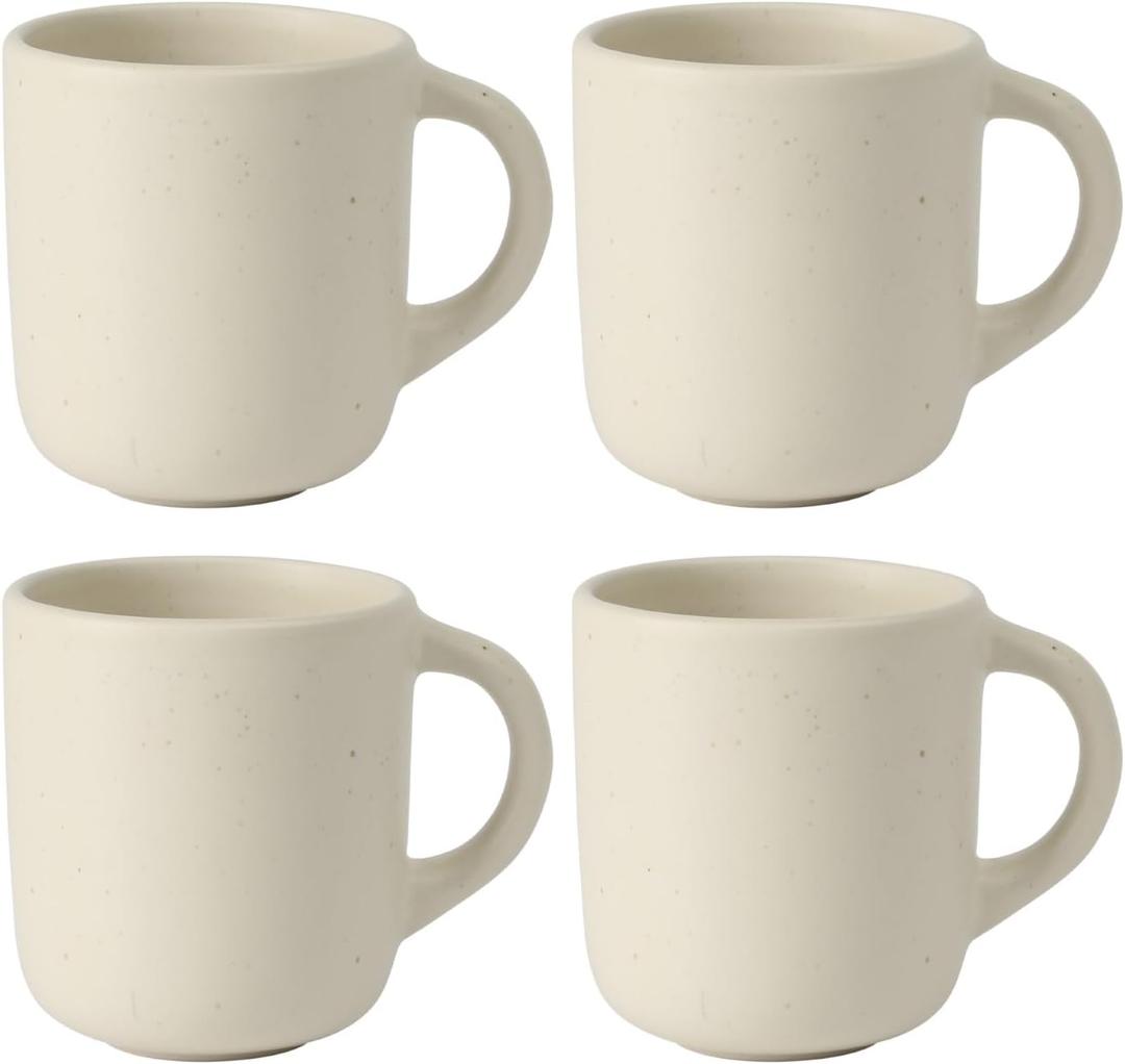 Oprah's Favorite Things - Corsica Clay 4 Piece Mug Set - Sea Salt White