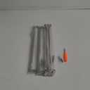 Cabinet Pulls Brushed Nickel Cabinet Handles Square Drawer Pulls, 5 Pack 15 Inch Stainless Steel Kitchen Door Cupboard Cabinet Handles, Cabinet Hardware Drawer Handles, 384mm Hole Centers