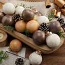 24 PCS Vintage Textured Christmas Ball
