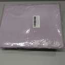 Casa Platino 100% Cotton Full Size Sheets Crisp Percale Sheets Full with 4 Pillowcases, with 15" Deep Pocket Sheet for Secure Fit, Ultra Soft & Cozy, Excellent Quality & Fit Grey Lavender