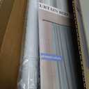 White Tension Curtian rod no drill, 42 to 115 inch Adjustable Heavy Duty black shower curtain rod for Windows bathroom Closet