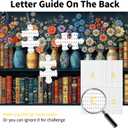 Wildflower Book Puzzles for Adults 1000 Pieces Puzzle Clearance Vintage Books Challenging Adult Puzzles 1000 Pieces Puzzle Perfect for Family Game 27.5 x 19.6 inch