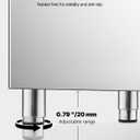 VEVOR Commercial Ice Maker Storage Bin, 300 LBS Capacity Ice-Bin, Commercial Ice Storage Bin with Adjustable Anti-Slip Rubber Feet, Suitable for Restaurant Hotel and Beverage Shops